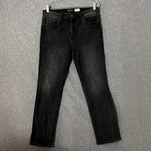 Driftwood Women’s Size 31 x 29 Black Audrey High Rise Straight Leg Denim Jeans